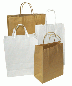 Choosing paper bags over plastic bags