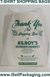 Custom printed plastic shopping bags for Kilroys