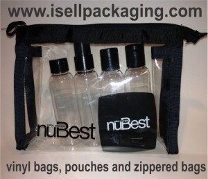 Custom printed Vinyl Bags, Pouches for NuBest Salon