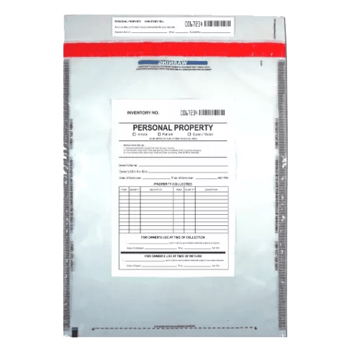 Inmate Property Bags | Tamper Evident Plastic wholesale Bags