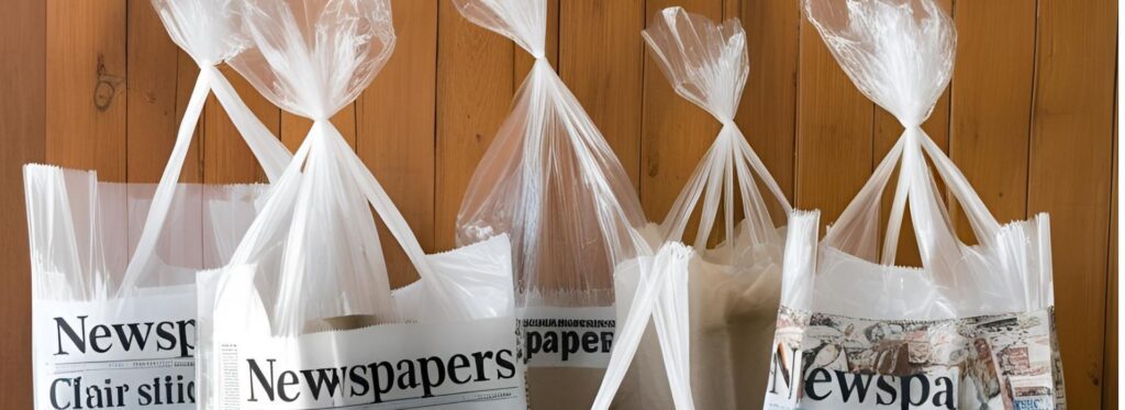 Clear Plastic Newspaper Delivery Bags