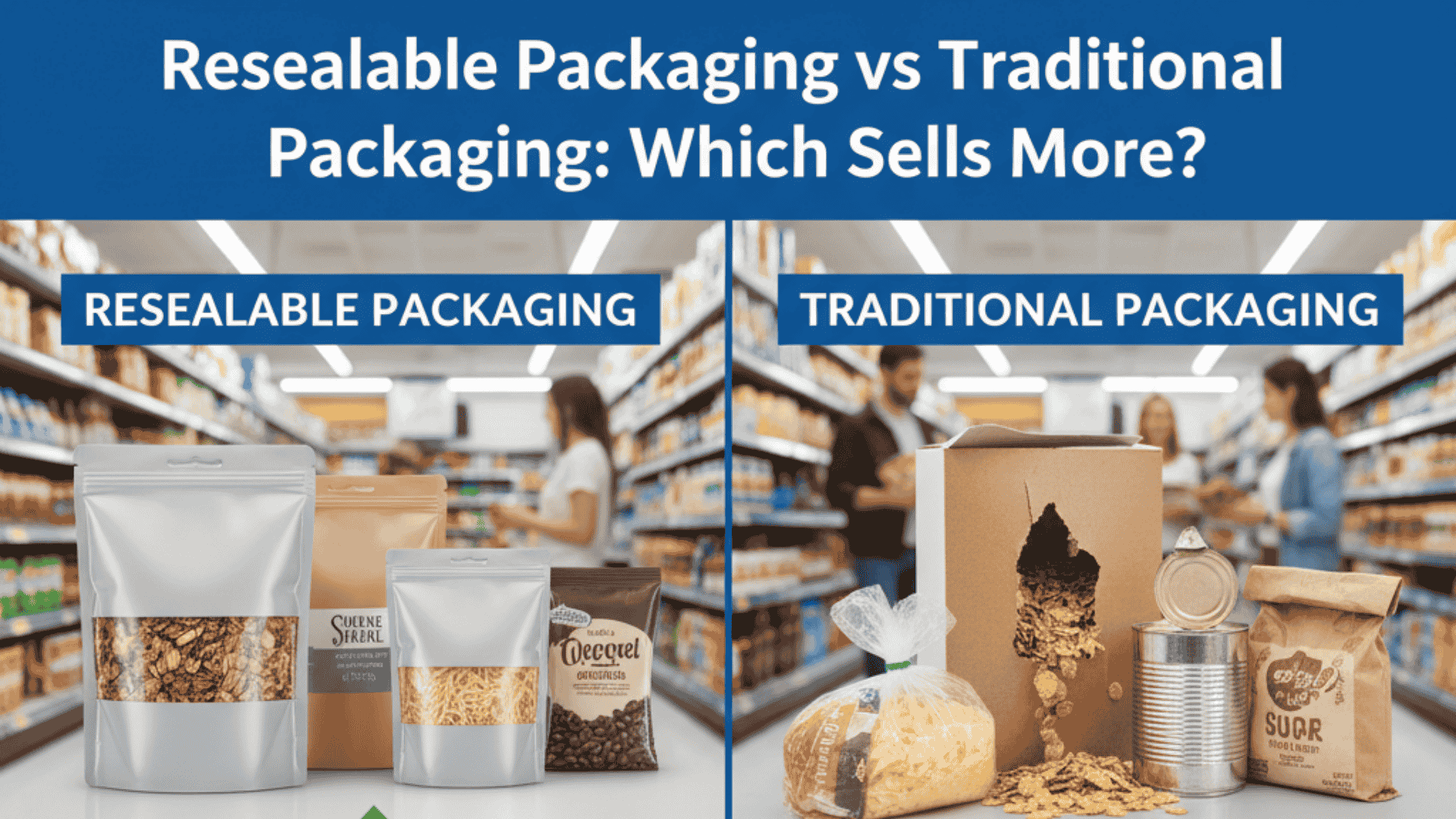 Resealable Packaging vs Traditional Packaging: Which Sells More?